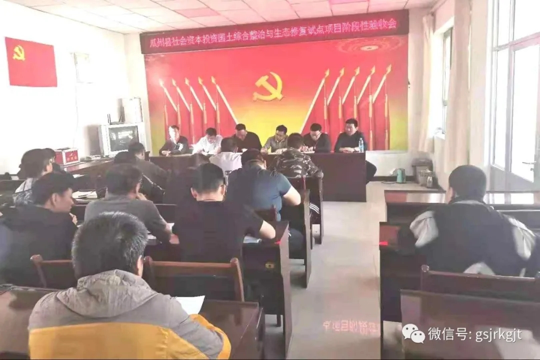 金控自然生態組織專家組階段性驗收瓜州縣土地整治與生態修復試點項目